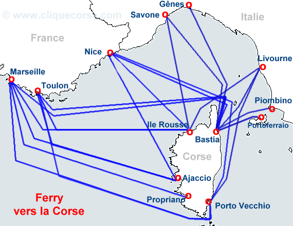 carte ferry italie corse