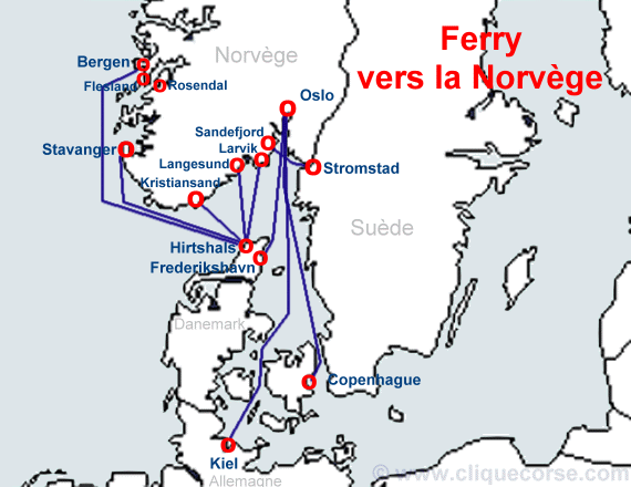 billet bateau Hirtshals Langesund