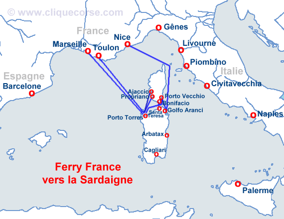 bateau italie sardaigne