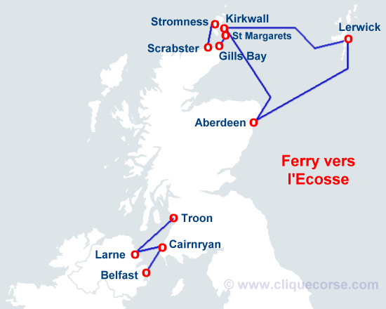 carte bateau Écosse