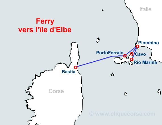 carte bateau île d'Elbe
